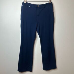 IMAN Women’s Blue Stretch Pant Size 14